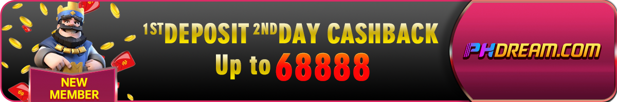 phdream-promotions-first deposit second day cashback-phdream123.com