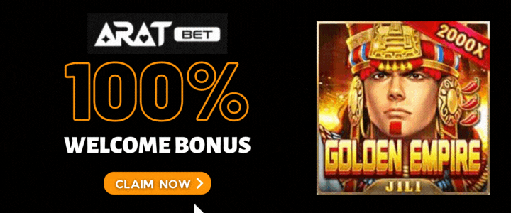 Aratbet 100% Deposit Bonus- Golden Empire Slot