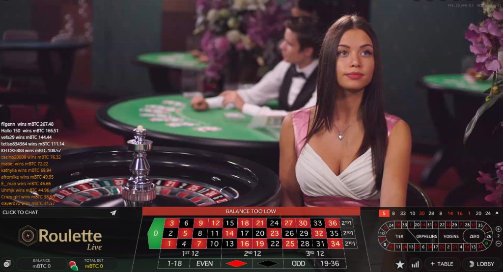 roulette live casino